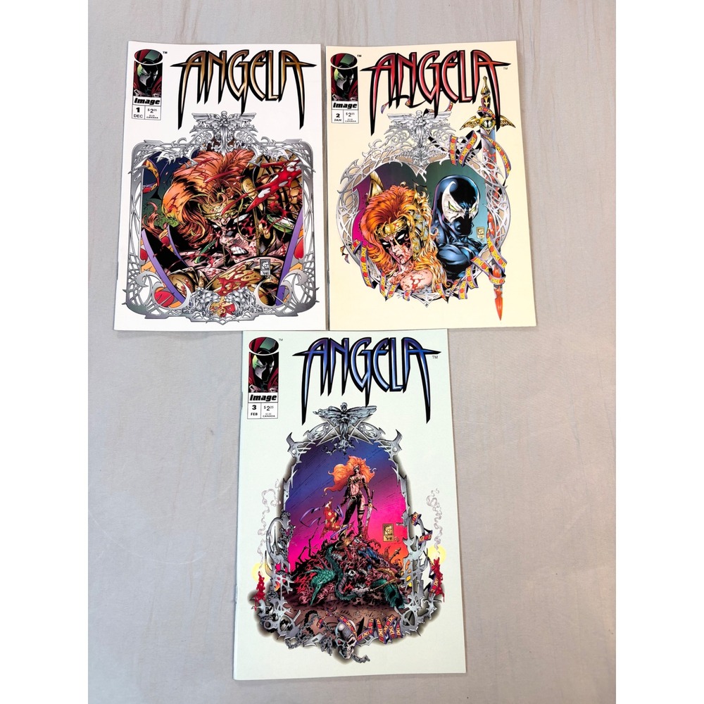 Angela Image Comics 1-3 Mini Series Set 1994 Neil Gaiman Greg Capullo Spawn
